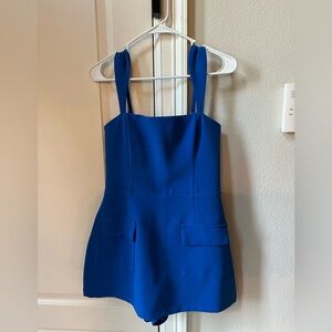 Elegant Blue Mini Dress Romper